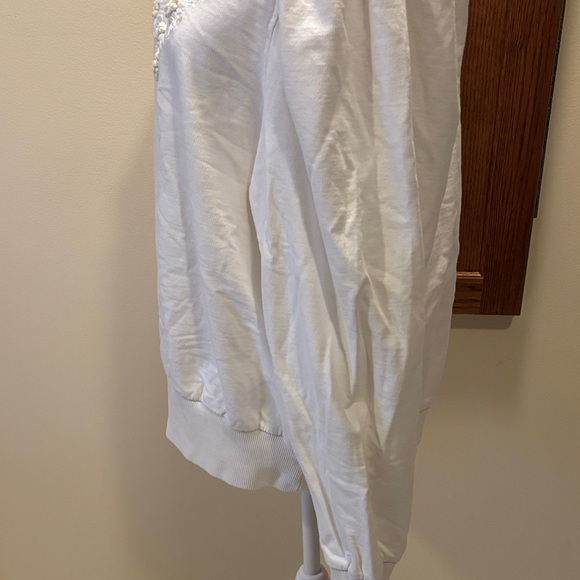 Anthropologie Ivory Knit Top (100% Cotton) - size XL - Picture 8 of 13